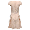 Load image into Gallery viewer, Paule Ka Pink / Gold Embroidered Jacquard Cap Sleeve Dress

