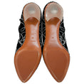 Load image into Gallery viewer, Alaia Black Suede Booties with Crystals and Clear Heel