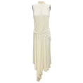 Load image into Gallery viewer, Alexandre Vauthier Ivory Halter Neck Midi Cocktail Dress