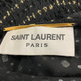 Load image into Gallery viewer, Saint Laurent Black / Gold Ruffled Long Sleeved Silk Mini Dress
