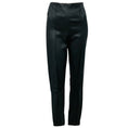 Load image into Gallery viewer, The Row Dark Grey Stretch Lambskin Leather Skinny Pants
