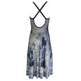 Load image into Gallery viewer, Etro Navy Blue / Ivory Beatrice Printed Sleeveless V-Neck Knit Midi Dress
