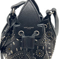 Load image into Gallery viewer, Saint Laurent Black Leather Anja Small Studded Crossbody Bag