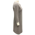 Load image into Gallery viewer, Peserico Grey / Ivory Herringbone Tweed Dress