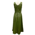 Load image into Gallery viewer, Rachel Comey Olive Green Domi Faux Leather Midi Dress