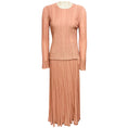 Load image into Gallery viewer, Zimmermann Pink Metallic Knit Lucky Top and Lucky Midi Skirt