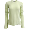 Load image into Gallery viewer, Jil Sander Lime Cotton Slit Sleeve Sweater
