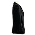 Load image into Gallery viewer, Algo Black One Button Velvet Blazer