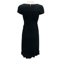 Load image into Gallery viewer, Narciso Rodriguez Black Short Sleeved Pleated Hem Wool Dress