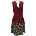 Load image into Gallery viewer, Etro Black / Red / Taupe Floral Brocade Dress