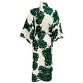 Load image into Gallery viewer, La DoubleJ x Six Senses Rome Green / White / Black Vogue Embroidered Leaf Print Cotton Robe with Belt