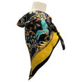 Load image into Gallery viewer, Hermes Black / Gold Multi Pierres d'Orient et d'Occident Square Silk Twill Scarf