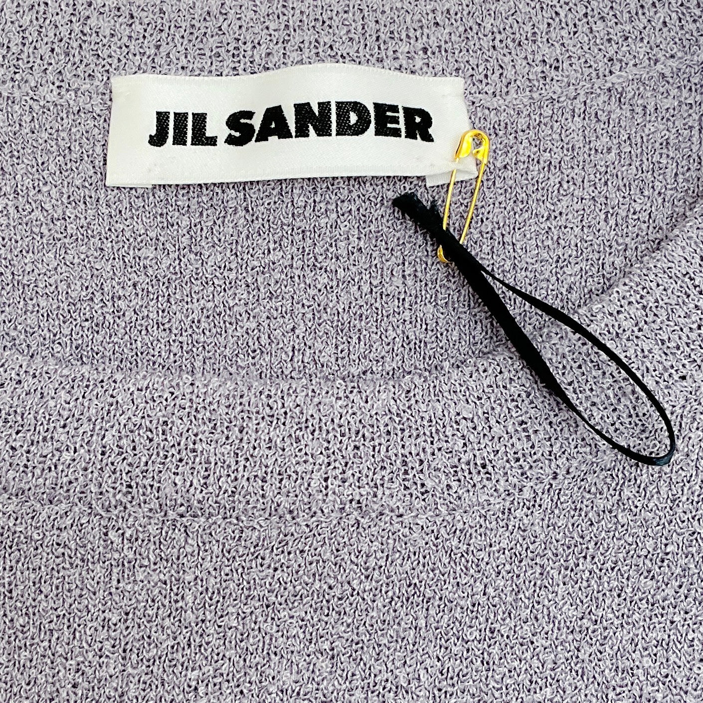 Jil Sander Lilac Cotton Slit Sleeve Sweater