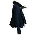 Load image into Gallery viewer, Sacai Navy Blue Wool Melton Blouson Jacket with Black Faux Fur Trim
