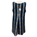 Load image into Gallery viewer, Marni Black / White / Blue Plaid Knee Length Dress