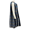 Load image into Gallery viewer, Marni Black / White / Blue Plaid Knee Length Dress