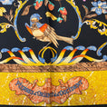 Load image into Gallery viewer, Hermes Black / Gold Multi Pierres d'Orient et d'Occident Square Silk Twill Scarf