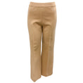 Load image into Gallery viewer, High Sport Beige Kick Cropped Stretch-cotton Flared Pants