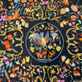 Load image into Gallery viewer, Hermes Black / Gold Multi Pierres d'Orient et d'Occident Square Silk Twill Scarf