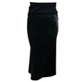 Load image into Gallery viewer, Rick Owens Black Luxor Collection Bias Cut A-Line Skirt with Knit Waistband