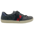Load image into Gallery viewer, Gucci Men's Black Mono Ace GG Supreme Sneakers