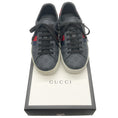 Load image into Gallery viewer, Gucci Men's Black Mono Ace GG Supreme Sneakers