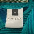 Load image into Gallery viewer, Elie Saab Teal Sleeveless Ribbed Knit Fitted Dress