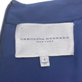 Load image into Gallery viewer, Carolina Herrera Blue Silk Sleeveless Peplum Dress
