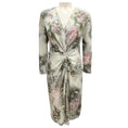 Load image into Gallery viewer, St. John Mint / Olive Green Multi Pre-Fall 2012 Silk Dress