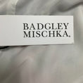 Load image into Gallery viewer, Badgley Mischka Green Multi Sequined One Shoulder Cocktail Dress with Fringe Detail