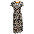 Load image into Gallery viewer, La DoubleJ Black / Orange Print Cotton Jersey Sporty Swing Dress