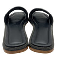 Load image into Gallery viewer, Brunello Cucinelli Black Leather Slide Sandals with Monili