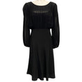 Load image into Gallery viewer, Temperley London Black Silk Puckered Dress