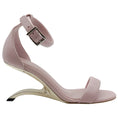 Load image into Gallery viewer, Alexander McQueen Lilac Leather Arc Metal Heeled Sandals
