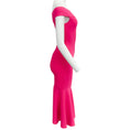 Load image into Gallery viewer, Roland Mouret Hot Pink Knit Off Shoulder Midi Dress
