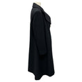 Load image into Gallery viewer, Balenciaga Black Asymmetric Buttoned Wool Coat