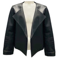Load image into Gallery viewer, The Row Black Lambskin Leather Jacket with Open Front