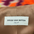 Load image into Gallery viewer, Dries Van Noten Lime Green / Burgundy / Orange Multi Printed Button Front Cotton Jacket