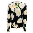 Load image into Gallery viewer, Dolce & Gabbana Black / Ivory Floral Knit Sweater