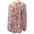 Load image into Gallery viewer, Zimmermann Coral Hibiscus Sheer Floral Print Matchmaker Billow Blouse