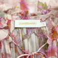 Load image into Gallery viewer, Zimmermann Coral Hibiscus Sheer Floral Print Matchmaker Billow Blouse