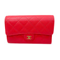 Load image into Gallery viewer, Chanel Pink Quilted Caviar Leather Timeless Wallet