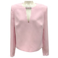 Load image into Gallery viewer, Roland Mouret Pink 2023 Long Sleeve Crepe Top