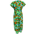 Load image into Gallery viewer, Muveil Green Multi Floral Cotton Dress
