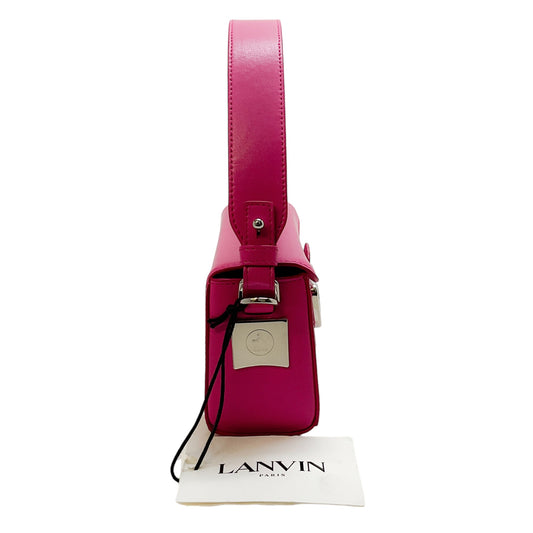 Lanvin Bright Pink Pencil Box Bag Nano