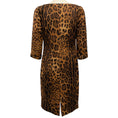 Load image into Gallery viewer, St. John Brown Wool Leopard Print Jacquard Dress
