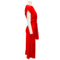 Load image into Gallery viewer, Mantu Burnt Red 2023 Self Tie Midi Dress