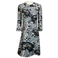 Load image into Gallery viewer, Marni Light Blue / Grey Multi Floral Printed Flared Midi Dress