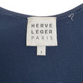 Load image into Gallery viewer, Herve Leger Navy Blue / Black Ruched Bodycon Dress