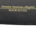 Load image into Gallery viewer, Oscar de la Renta Black Genuine American Alligator Skin Leather Wide Belt
